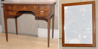 Lot 485 - Italian Marquetry Inlaid Mahogany Desk with...
