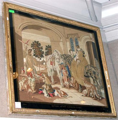 Lot 422A - Victorian Needlework Panel Height 31 inches,...