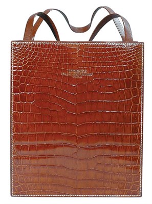 Lot 228 - Hermes Etrusque Crocodile Lucy Bag Rectangular...