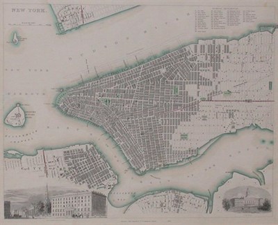 Lot 3109 - Charles Knight NEW YORK Hand-colored engraving,...