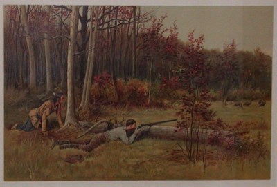 Lot 3094 - After R. F. Zogbaum [SHOOTING WILD TURKEY]...