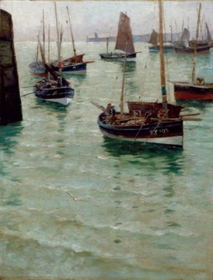 Lot 118 - Charles Napier Hemy British, 1841-1917 FISHING...