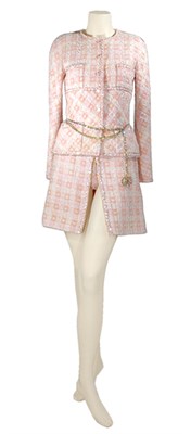 Lot 151 - Karl Lagerfeld for Chanel Pink Tweed Ensemble...