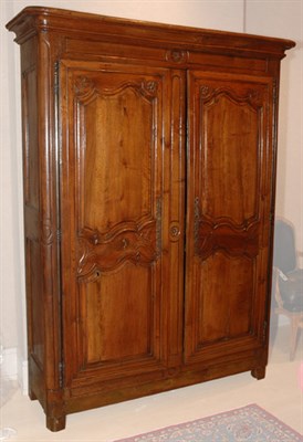Lot 457 - Provincial Louis XV Style Fruitwood Two-Door...