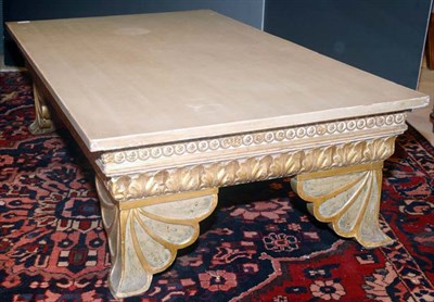 Lot 158 - Painted and Gilt Decorated Coffee Table Height...