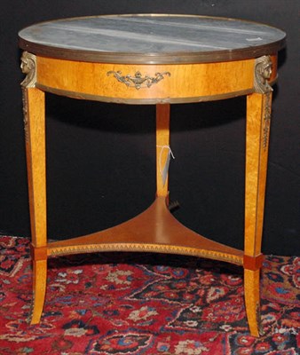Lot 376 - Neoclassical Style Marble Top Gilt-Metal...