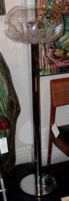 Lot 271 - Chrome and Glass Floor Lamp