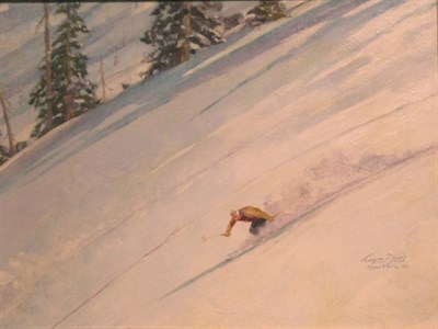 Lot 20 - Wayne Lambert Davis American, 1906-1988 SKIING...