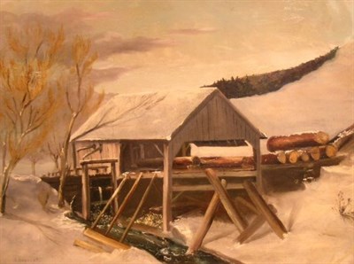 Lot 5 - A. Bentley American, 20th century LOGGING MILL...