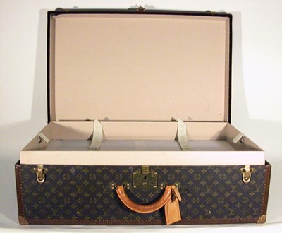 Lot 481 - Louis Vuitton Suitcase Monogram canvas, brass...