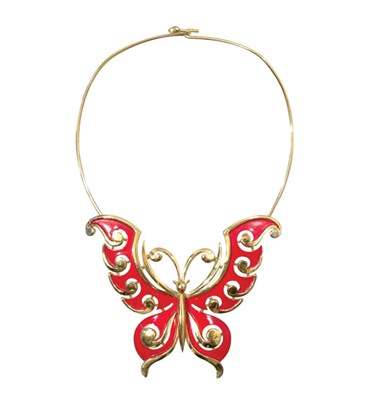 Lot 404 - Trifari Butterfly Collar American, 1960s...