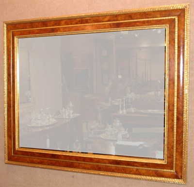 Lot 3463 - Parcel Gilt Burl-Walnut Mirror Height 40...
