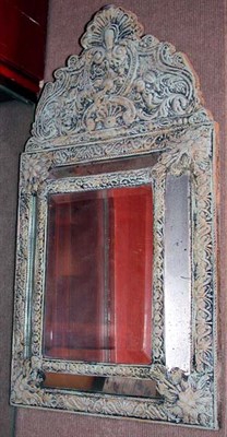 Lot 537 - Renaissance Style Pressed Metal Mirror Height...