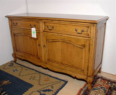 Lot 3242 - Provincial Louis XV Style Bleached Wood Buffet...