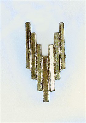 Lot 389 - Line Vautrin Talosel Brooch Gold mirrored...