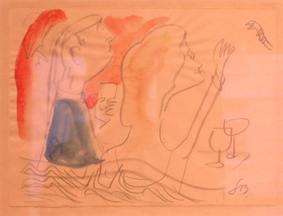 Lot 3 - Ludwig Bemelmans American, 1898-1962 A DINNER...