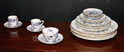 Lot 3344 - Coalport Blue and White Porcelain Dinner...