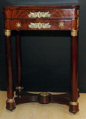 Lot 333 - Empire Gilt-Metal Mounted Mahogany Work Table...