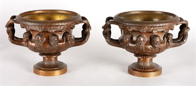 Lot 2364 - Pair of Bronze Two-Handled Models of the...