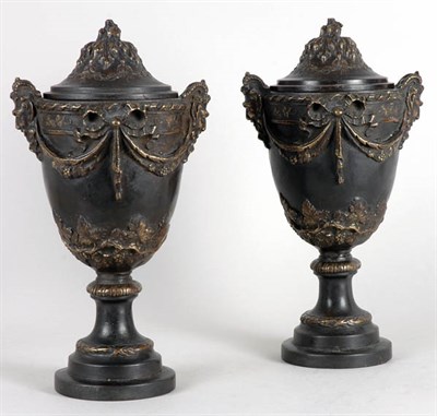 Lot 2177 - Pair of Louis XVI Style Patinated-Bronze...