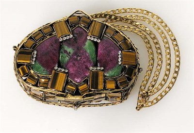 Lot 268A - Iradj Moini Rubelite and Tigers Eye Minaudiere...