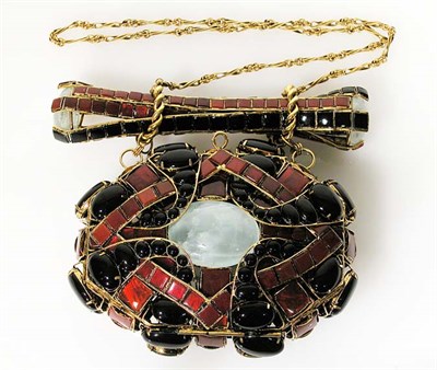 Lot 269A - Iradj Moini Carnelian and Onyx Minaudiere...