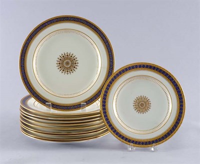 Lot 2279 - Ten Mintons Gilt Decorated Porcelain Dinner...