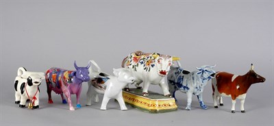 Lot 523 - Miscellaneous Group of Six Porcelain Cows...