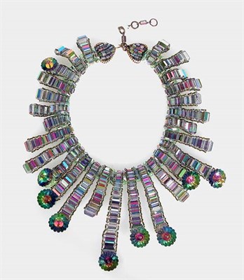 Lot 418 - Coppola e Toppo Iridescent Rhinestone Festoon...