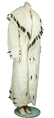 Lot 189A - Maison Roeder Ermine Coat Shawl collar, hem...