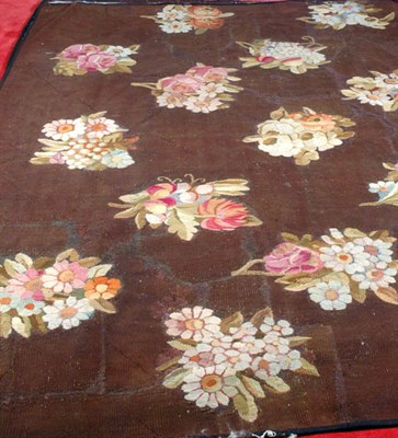 Lot 253 - Aubusson Floral Carpet Approximately 8 feet 8...