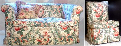 Lot 245 - Upholstered Settee and Slipper Chair