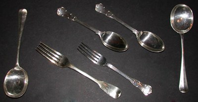 Lot 130 - Miscellaneous Group of English Silver Flatware...