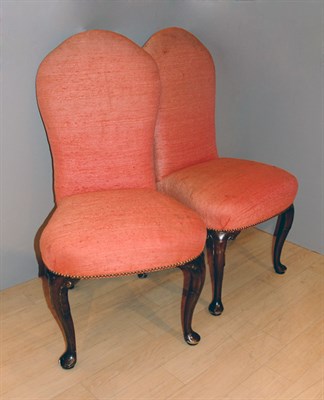 Lot 330 - Set of Sixteen Queen Anne Style Upholstered...