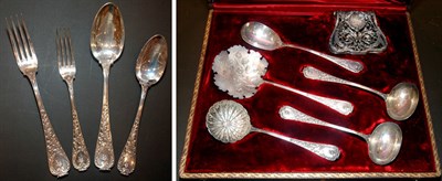 Lot 351 - French Silver Flatware Service Approximately...