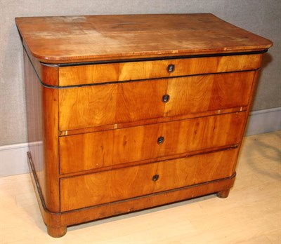 Lot 3533 - Biedermeier Chest of Drawers Height 36 3/4...