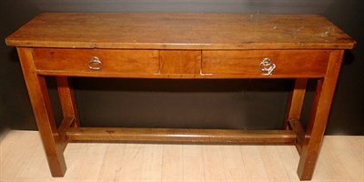 Lot 3240 - Provincial Walnut Two-Drawer Sideboard Height...