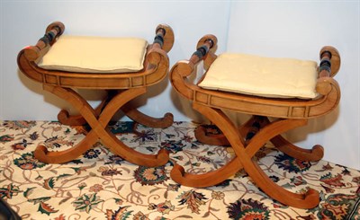 Lot 3556 - Pair of Neoclassical Style Parcel Faux...