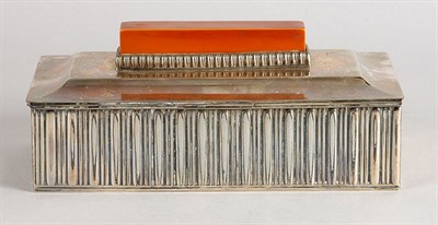 Lot 2251 - American Art Deco Silver Plated Cigarette Box...