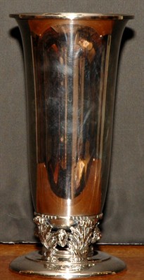 Lot 4000 - American Sterling Silver Vase Height 11 inches,...