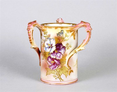 Lot 4001 - Royal Bonn Earthenware Three-Handled Cup...