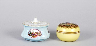Lot 4007 - Meissen Porcelain Trinket Box; Together with a...