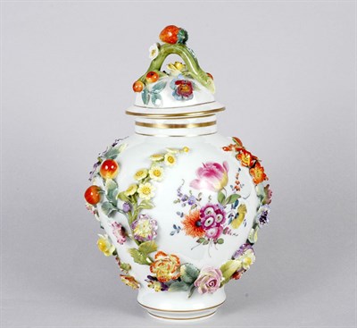 Lot 4012 - Vienna Style Floral Decorated Porcelain Ginger...