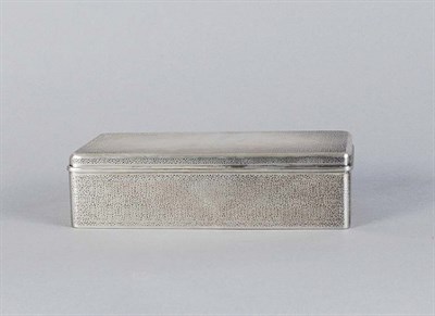 Lot 4018 - Tiffany & Co. Sterling Silver Humidor Height 2...
