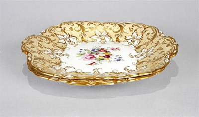 Lot 4020 - Pair of English Floral Decorated Porcelain...