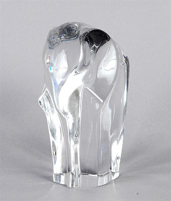 Lot 4023 - Orrefors Crystal Elephant Height 7 inches.