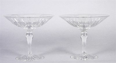 Lot 4036 - Pair of Stuart Crystal Compotes Height 6...