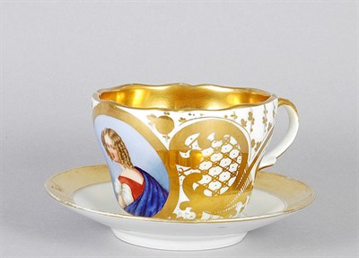 Lot 4054 - Continental Porcelain Breakfast Cup and Saucer