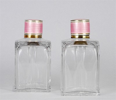 Lot 4058 - Pair of Tiffany & Co. Cut Glass Dresser...