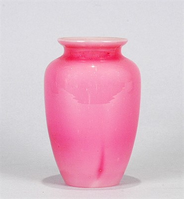 Lot 4092 - French Pink Opaline Glass Vase Height 4 1/2...